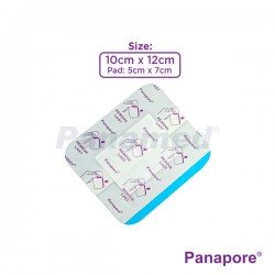 Panapore Waterproof Transparent Dressing with Absorbent Pad 10x12cm